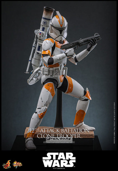 Hot Toys 212th Attack Battalion Clone Trooper (Deluxe Version) - Star Wars: The Clone Wars - MMS852 - 1/6 Scale Collectible Figure