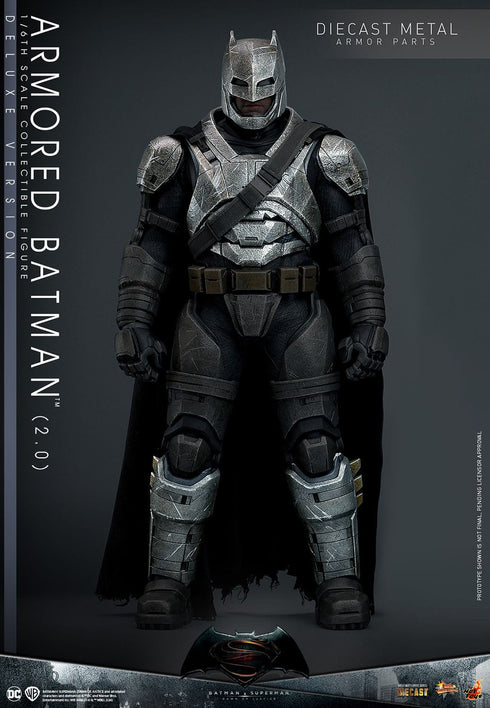 Hot Toys Batman v Superman: Dawn of Justice Movie Masterpiece Armored Batman 2.0 (Deluxe Version) 1/6 Action Figure