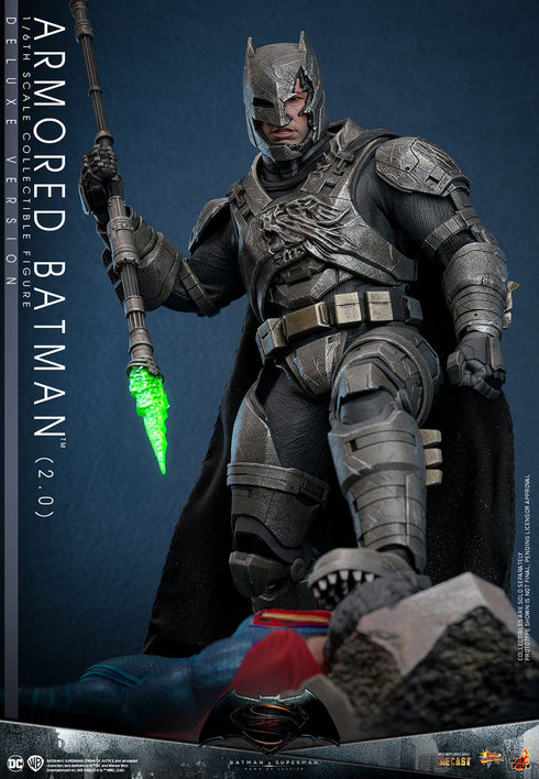 Hot Toys Batman v Superman: Dawn of Justice Movie Masterpiece Armored Batman 2.0 (Deluxe Version) 1/6 Action Figure
