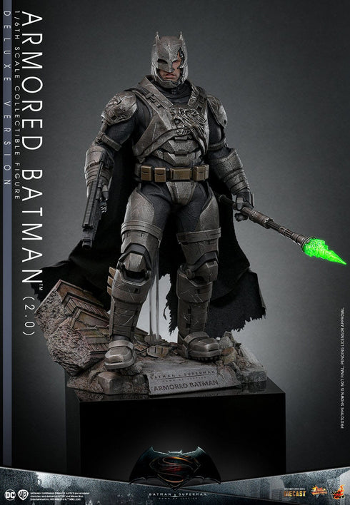 Hot Toys Batman v Superman: Dawn of Justice Movie Masterpiece Armored Batman 2.0 (Deluxe Version) 1/6 Action Figure
