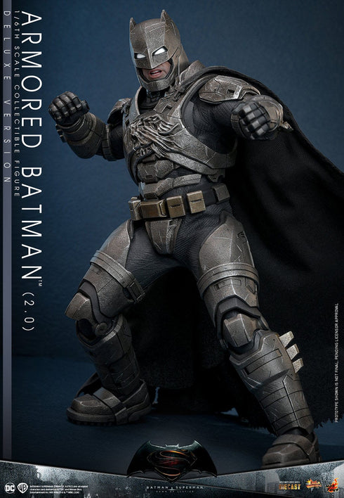 Hot Toys Batman v Superman: Dawn of Justice Movie Masterpiece Armored Batman 2.0 (Deluxe Version) 1/6 Action Figure