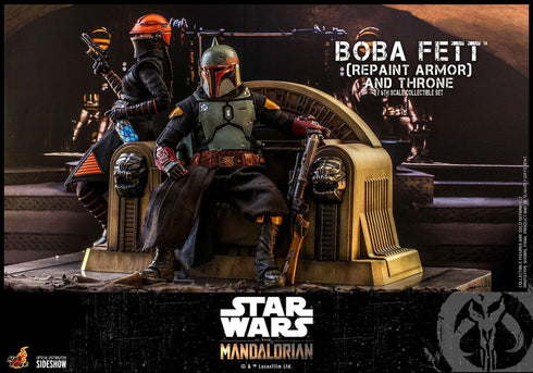 Hot Toys Boba Fett (Repaint Armor) and Throne Special Edition - Star Wars The Mandalorian - TMS056B - 1/6 Scale Collectible Figure