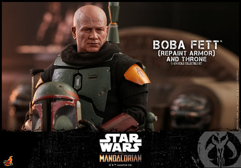 Hot Toys Boba Fett (Repaint Armor) and Throne Special Edition - Star Wars The Mandalorian - TMS056B - 1/6 Scale Collectible Figure