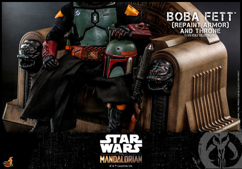 Hot Toys Boba Fett (Repaint Armor) and Throne Special Edition - Star Wars The Mandalorian - TMS056B - 1/6 Scale Collectible Figure