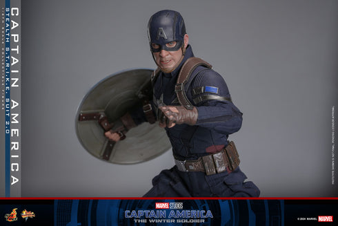 Hot Toys Captain America: The Winter Soldier Movie Masterpiece Captain America (Stealth S.T.R.I.K.E. Suit) 1/6 Figure