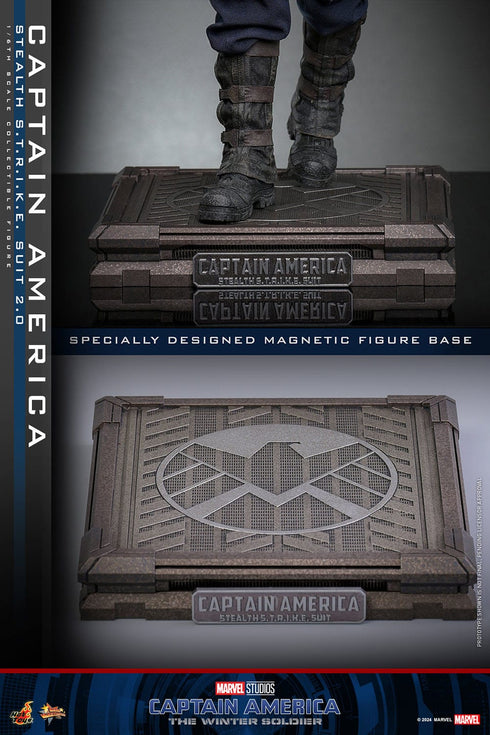 Hot Toys Captain America: The Winter Soldier Movie Masterpiece Captain America (Stealth S.T.R.I.K.E. Suit) 1/6 Figure