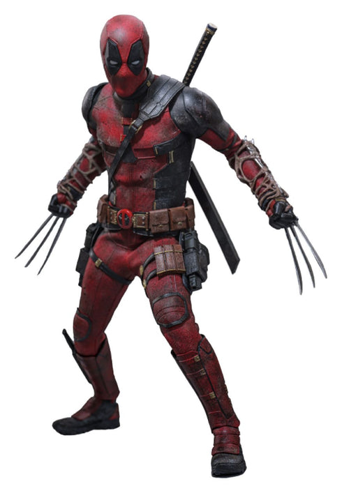 Hot Toys Deadpool (Battling Version) - Deadpool & Wolverine - MMS782 - 1/6 Scale Collectible Figure