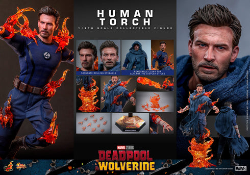Hot Toys Human Torch - Deadpool & Wolverine - MMS789 - 1/6 Scale Collectible Figure
