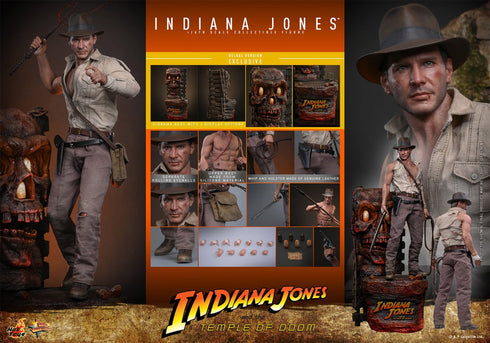 Hot Toys Indiana Jones (Deluxe Version) - Indiana Jones and the Temple of Doom - MMS861 - 1/6 Scale Collectible Figure
