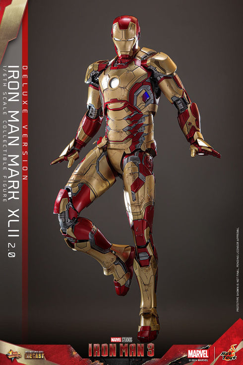 Hot Toys Iron Man Mark XLII (2.0) Deluxe - Iron Man 3 - MMS759D66 - Diecast 1/6 Scale Collectible Figure