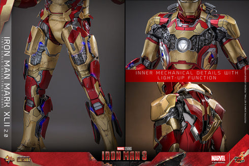 Hot Toys Iron Man Mark XLII (2.0) - Iron Man 3 - MMS758D65 - Diecast 1/6 Scale Collectible Figure
