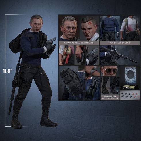 Hot Toys No Time To Die James Bond (Commando Outfit) 1/6 Action Figure