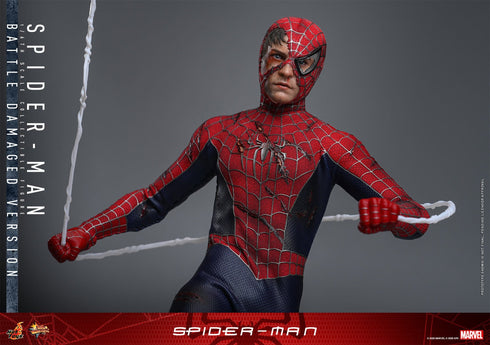 Hot Toys Spider-Man (Battle Damaged Version) - Spider-Man - MMS859 - 1/6 Scale Collectible Figure
