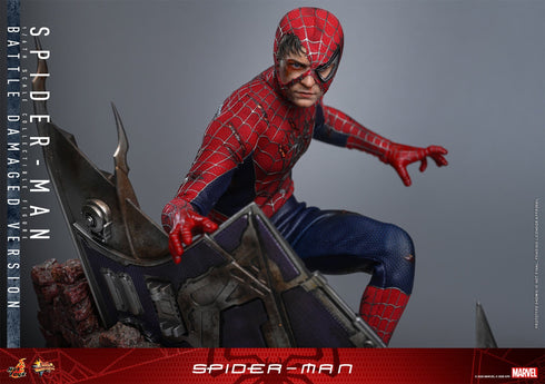 Hot Toys Spider-Man (Battle Damaged Version) - Spider-Man - MMS859 - 1/6 Scale Collectible Figure