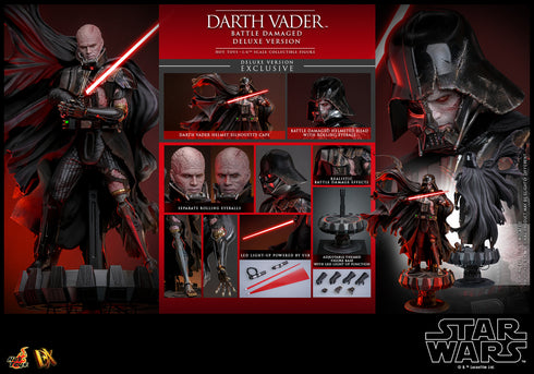 Hot Toys Darth Vader Battle Damaged Deluxe Version - Star Wars - DX45 - 1/6 Scale Collectible Figure