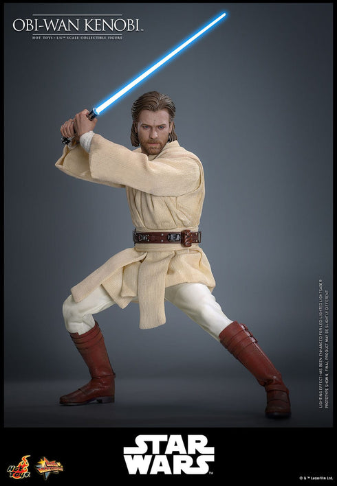 Hot Toys Obi-Wan Kenobi - Star Wars: Episode II - Attack of the Clones - MMS808 - 1/6 Scale Collectible Figure