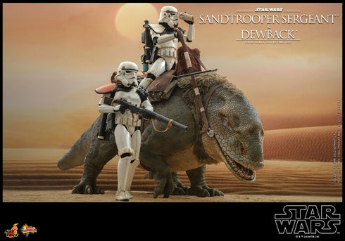 Hot Toys Dewback & Sandtrooper Sergeant - Star Wars Episode IV - MMS722 - 1/6 Scale Collectible Figure Set