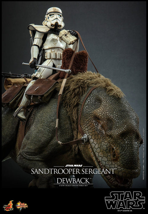 Hot Toys Dewback & Sandtrooper Sergeant - Star Wars Episode IV - MMS722 - 1/6 Scale Collectible Figure Set