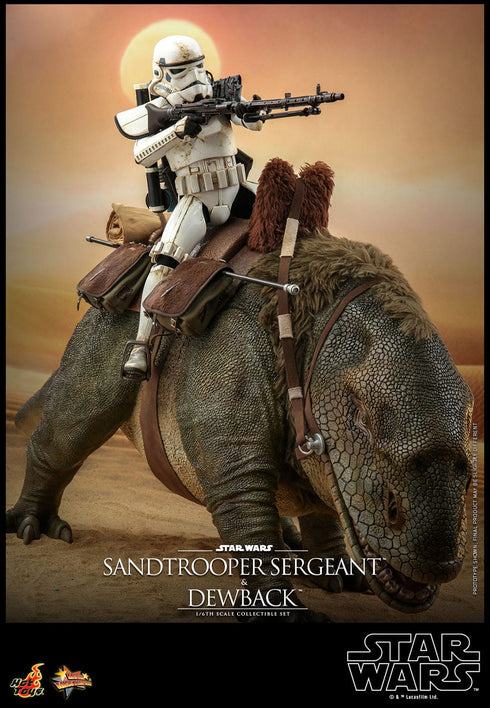 Hot Toys Dewback & Sandtrooper Sergeant - Star Wars Episode IV - MMS722 - 1/6 Scale Collectible Figure Set