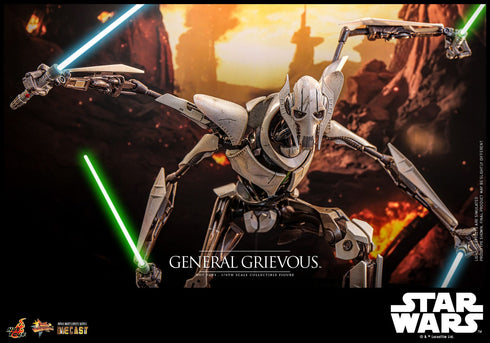 Hot Toys Star Wars Movie Masterpiece General Grievous Diecast 1/6 Action Figure