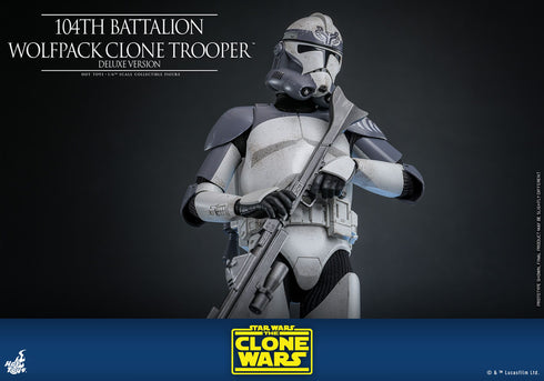 Hot Toys 104th Battalion Wolfpack Clone Trooper Deluxe Version - Star Wars: The Clone Wars - TMS143 - 1/6 Scale Collectible Figure