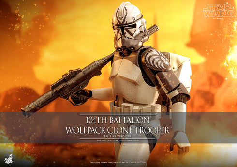 Hot Toys 104th Battalion Wolfpack Clone Trooper Deluxe Version - Star Wars: The Clone Wars - TMS143 - 1/6 Scale Collectible Figure