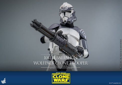 Hot Toys 104th Battalion Wolfpack Clone Trooper Deluxe Version - Star Wars: The Clone Wars - TMS143 - 1/6 Scale Collectible Figure