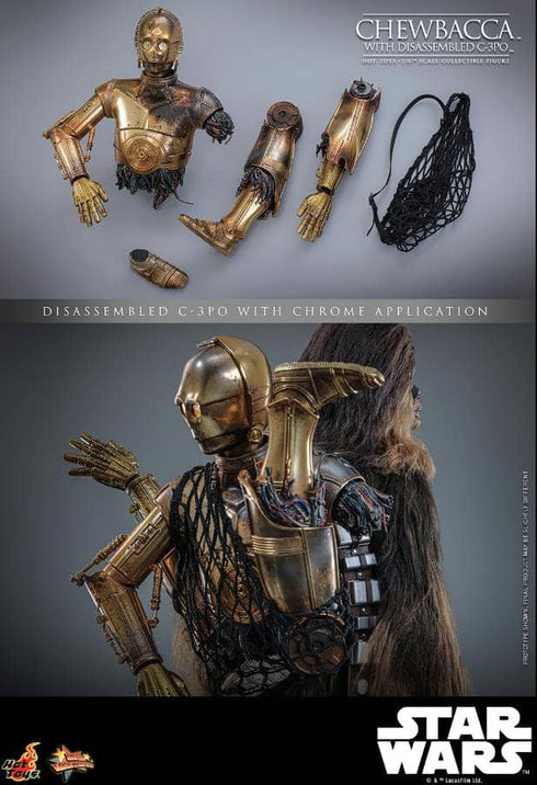 Hot Toys Chewbacca with Disassembled C-3PO - Star Wars: The Empire Strikes Back - MMS766 - 1/6 Scale Collectible Figure