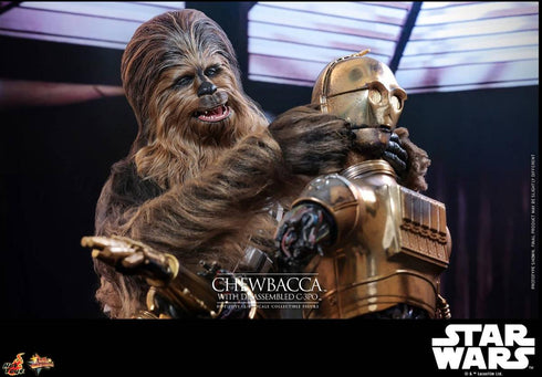 Hot Toys Chewbacca with Disassembled C-3PO - Star Wars: The Empire Strikes Back - MMS766 - 1/6 Scale Collectible Figure
