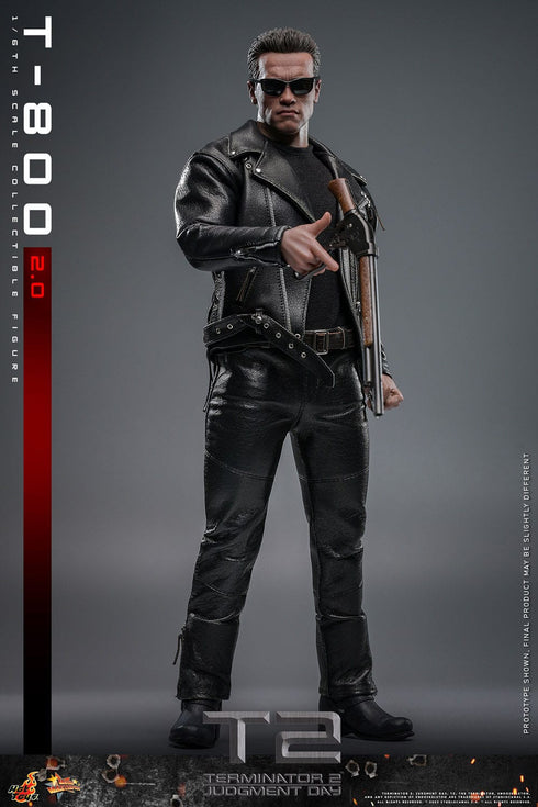 Hot Toys Terminator 2 Movie Masterpiece T-800 2.0 1/6 Action Figure