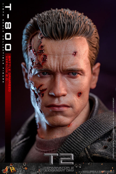 Hot Toys Terminator 2 Movie Masterpiece T-800 Battle Damaged Version 2.0 1/6 Action Figure