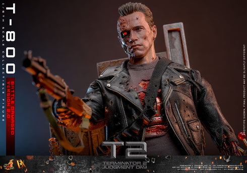 Hot Toys Terminator 2 Movie Masterpiece T-800 Battle Damaged Version 2.0 1/6 Action Figure