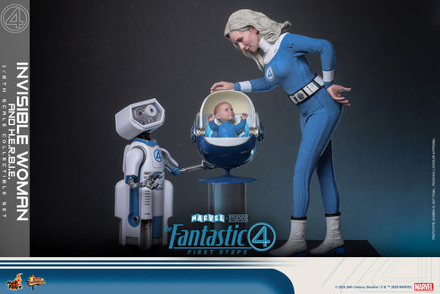 Hot Toys Invisible Woman & H.E.R.B.I.E. - The Fantastic Four: First Steps - MMS824 -1/6 Scale Collectible Figure 2-Pack