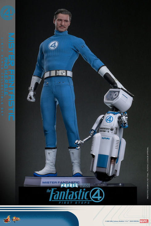 Hot Toys Mister Fantastic & H.E.R.B.I.E. - The Fantastic Four: First Steps - MMS821 - 1/6 Scale Collectible Figure 2-Pack