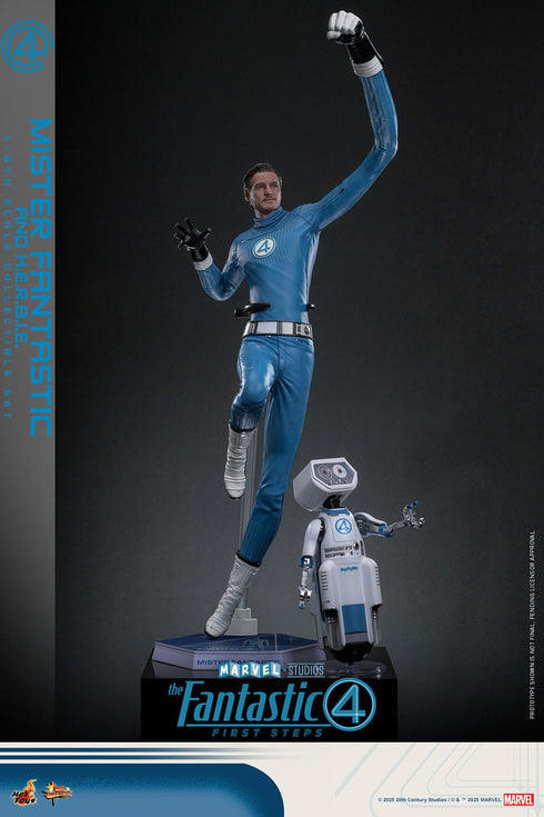 Hot Toys Mister Fantastic & H.E.R.B.I.E. - The Fantastic Four: First Steps - MMS821 - 1/6 Scale Collectible Figure 2-Pack