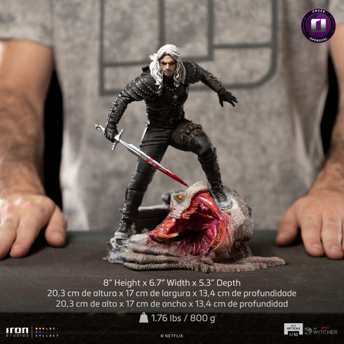 Iron Studios Geralt of Riva - The Witcher - Battle Diorama Series - 1/10 Scale Collectible Statue