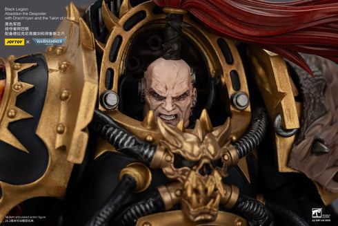 JOYTOY Black Legion Abaddon the Despoiler with Drach'nyen and the Talo - Warhammer 40,000 - 1/18 Scale Collectible Figure