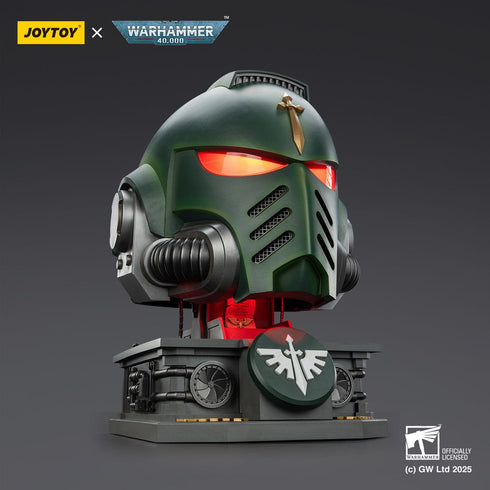 JOYTOY Dark Angels MkX Helmet & Display Stand - Warhammer 40,000 - 1/1 Scale Collectible Prop Replica