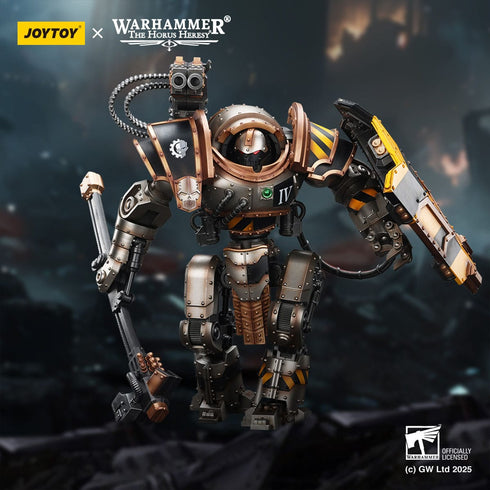 JOYTOY Iron Warriors Iron Circle Domitar-Ferrum Class Battle-Automata With Karceri Battle Shield - Warhammer The Horus Heresy - 1/18 Scale Collectible Figure