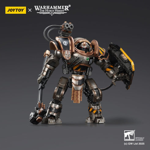 JOYTOY Iron Warriors Iron Circle Domitar-Ferrum Class Battle-Automata With Karceri Battle Shield - Warhammer The Horus Heresy - 1/18 Scale Collectible Figure
