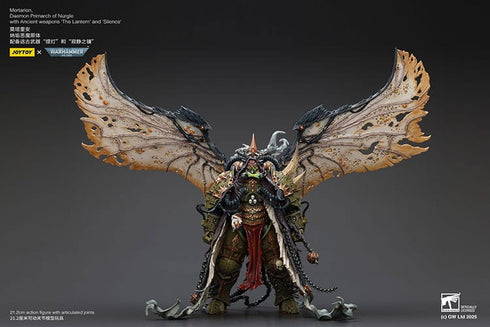 JOYTOY Mortarion Daemon Primarch of Nurgle with Ancient weapons The Lantern and Silence - Warhammer 40,000 - 1/18 Scale Collectible Figure
