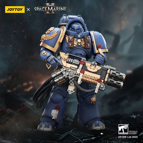 JOYTOY Ultramarines Heavy Artificer Armor with Relic Multi-Melta - Warhammer 40,000: Space Marine 2 - 1/18 Scale Collectible Figure