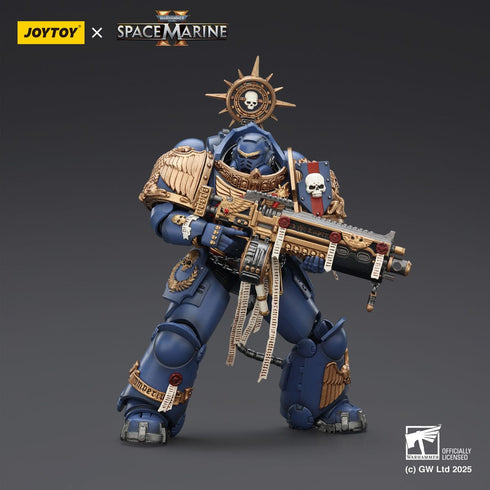 JOYTOY Ultramarines Heavy Relic Primus Armor with Heavy Relic Bolt Rifle - Warhammer 40,000: Space Marine 2 - 1/18 Scale Collectible Figure