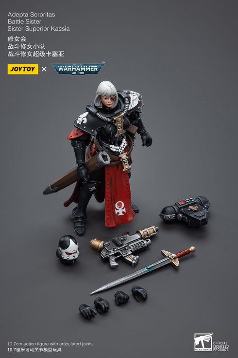 JOYTOY Warhammer 40K Adepta Sororitas Battle Sister Sister Kassia 1/18 Action Figure
