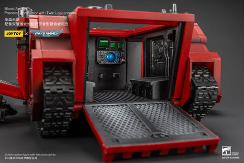 JOYTOY Warhammer 40K Blood Angels Predator Annihilator with Twin Lascannons 1/18 Action Figure