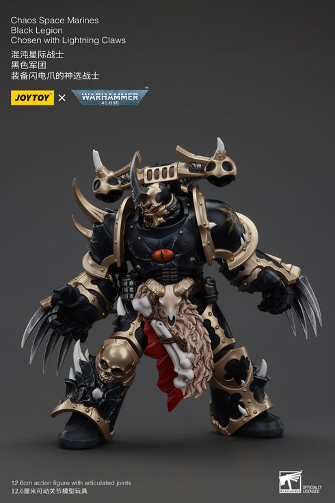 JOYTOY Warhammer 40K Chaos Space Marines Black Legion Chosen with Lightning Claws Action Figure