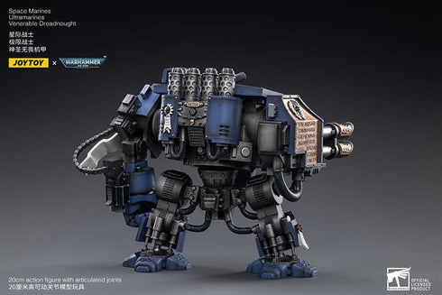 JOYTOY Warhammer 40K Space Marines Ultramarines Venerable Dreadnought 1/18 Action Figure