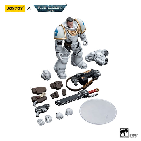 JOYTOY Warhammer 40K Space Marines White Consuls Intercessors 1/18 Action Figure