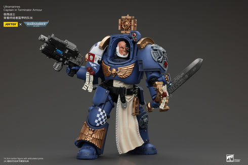 JOYTOY Ultramarines Captain In Terminator Armour - Warhammer: 40K - 1/18 Scale Collectibe Figure