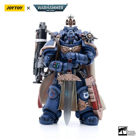 JOYTOY Warhammer 40K Ultramarines Captain with Master-Crafted Heavy Bolt Rifle 1/18 Action Figure
